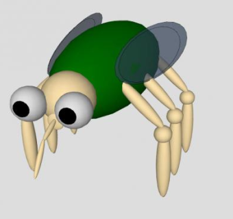 幻想的昆虫SU模型下载_sketchup草图大师SKP模型