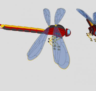蜻蜓飞机SU模型下载_sketchup草图大师SKP模型
