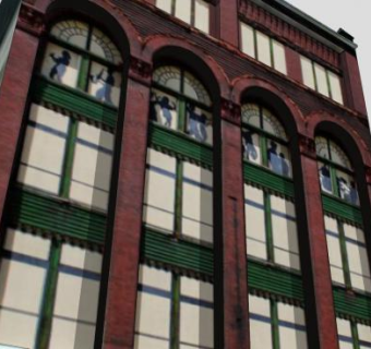 西大街售楼处SU模型下载_sketchup草图大师SKP模型