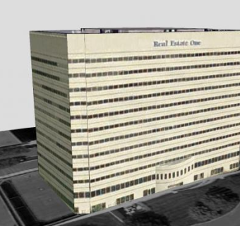 房地产住宅售楼处SU模型下载_sketchup草图大师SKP模型