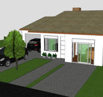 室外别墅外观SU模型下载_sketchup草图大师SKP模型