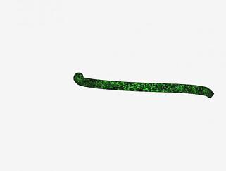 吐蛇信的绿蛇SU模型下载_sketchup草图大师SKP模型