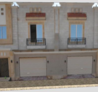 别墅外观户外建筑SU模型下载_sketchup草图大师SKP模型