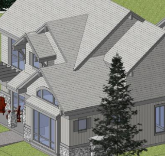 豪华住宅楼房SU模型下载_sketchup草图大师SKP模型