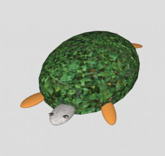 爬行纲绿海龟SU模型下载_sketchup草图大师SKP模型