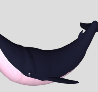 水生哺乳动物布氏鲸SU模型下载_sketchup草图大师SKP模型