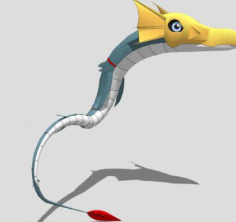 数码宝贝海龙兽SU模型下载_sketchup草图大师SKP模型