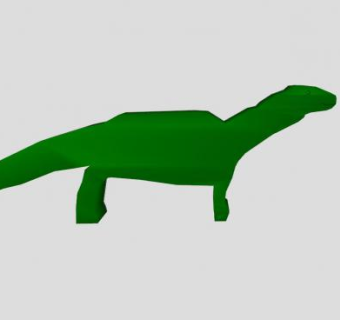 简易长颈龙恐龙SU模型下载_sketchup草图大师SKP模型