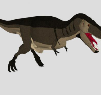 蜥形纲霸王龙SU模型下载_sketchup草图大师SKP模型