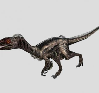 伶盗龙恐龙SU模型下载_sketchup草图大师SKP模型