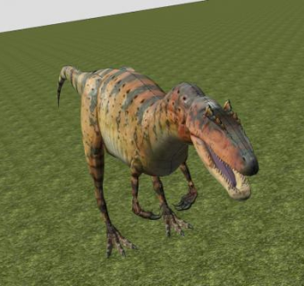 掠食性恐龙异特龙SU模型下载_sketchup草图大师SKP模型