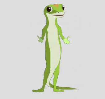 2D站立的壁虎SU模型下载_sketchup草图大师SKP模型