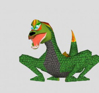 卡通爬行纲动物SU模型下载_sketchup草图大师SKP模型