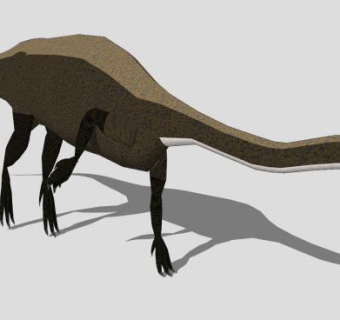 蜥形纲恐龙大椎龙SU模型下载_sketchup草图大师SKP模型