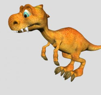 卡通动物霸王龙SU模型下载_sketchup草图大师SKP模型