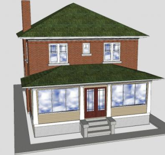 装修房子售楼处SU模型下载_sketchup草图大师SKP模型