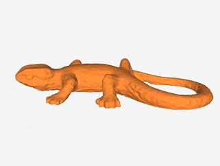 蜥蜴爬行动物SU模型下载_sketchup草图大师SKP模型