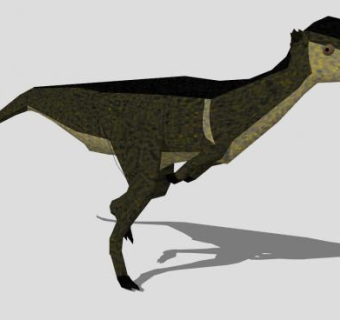 蜥形纲恐龙剑角龙SU模型下载_sketchup草图大师SKP模型