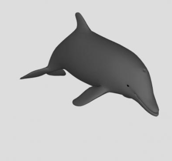 鲸类哺乳动物海豚SU模型下载_sketchup草图大师SKP模型