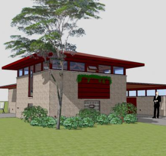 布莱尔大厦售楼处SU模型下载_sketchup草图大师SKP模型