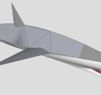 海洋凶猛生物鲨鱼SU模型下载_sketchup草图大师SKP模型