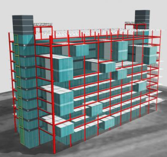 清府企业中心公司SU模型下载_sketchup草图大师SKP模型