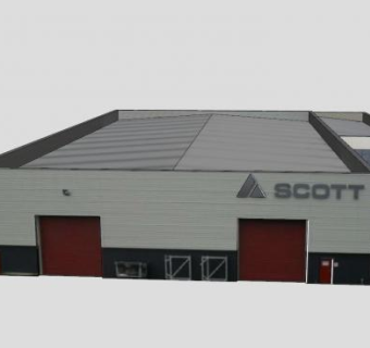 斯科特技术楼房SU模型下载_sketchup草图大师SKP模型