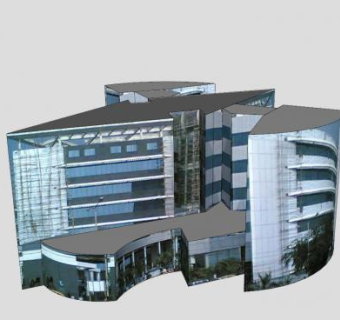 加尔各答楼房SU模型下载_sketchup草图大师SKP模型