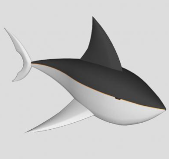 海洋动物鲛鲨SU模型下载_sketchup草图大师SKP模型