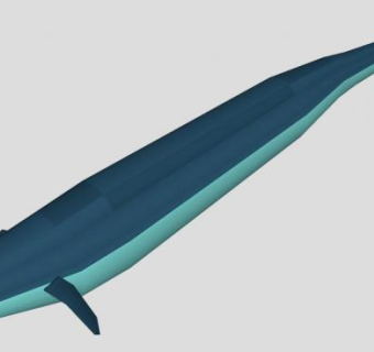 水生鲸类龙王鲸SU模型下载_sketchup草图大师SKP模型