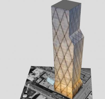 世界产品中心楼房SU模型下载_sketchup草图大师SKP模型