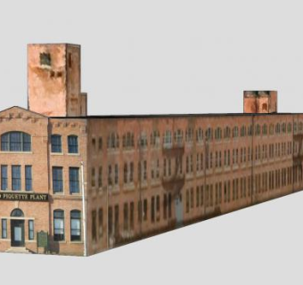 美国密歇根州底特律福特工厂SU模型下载_sketchup草图大师SKP模型