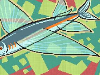 海洋鱼类动物飞鱼SU模型下载_sketchup草图大师SKP模型