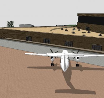 机场的SU模型整体规划su模型