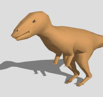 爬行动物恐龙SU模型下载_sketchup草图大师SKP模型