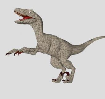 驰龙科伶盗龙SU模型下载_sketchup草图大师SKP模型