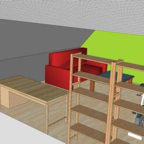 私人房间包间SU模型下载_sketchup草图大师SKP模型