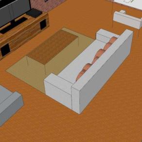 休闲客厅小包间SU模型下载_sketchup草图大师SKP模型