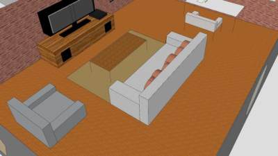 休闲客厅小包间SU模型下载_sketchup草图大师SKP模型