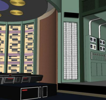 运输机房间SU模型下载_sketchup草图大师SKP模型