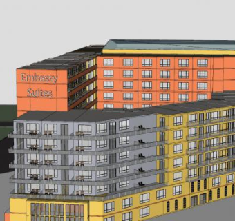 大使馆套房酒店SU模型下载_sketchup草图大师SKP模型