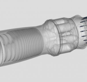 航空发动机的SU构造模型（构思模型）_su模型下载 草图大师模型_SKP模型