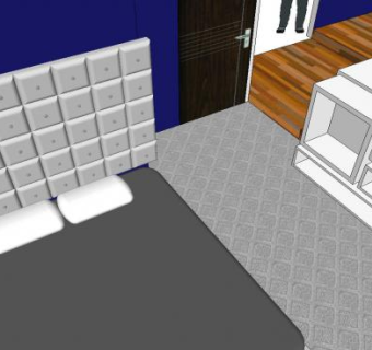 酒店套房SU模型下载_sketchup草图大师SKP模型