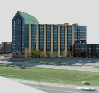 多伦多希尔顿套房SU模型下载_sketchup草图大师SKP模型