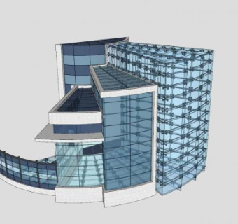 希尔顿套房多伦多酒店SU模型下载_sketchup草图大师SKP模型