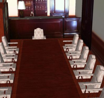 酒店总统套房SU模型下载_sketchup草图大师SKP模型