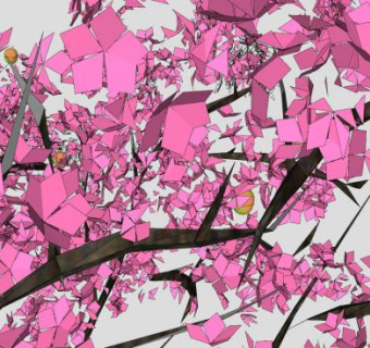 结果实桃树SU模型下载_sketchup草图大师SKP模型