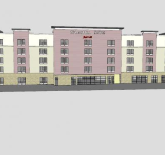 春天山套房万豪酒店SU模型下载_sketchup草图大师SKP模型