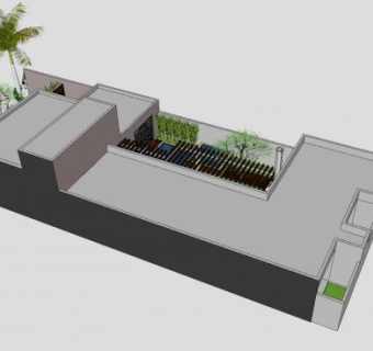 酒店外观别墅SU模型下载_sketchup草图大师SKP模型