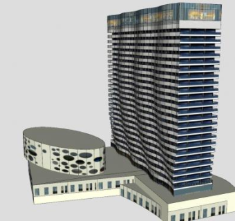 宾馆套房住所SU模型下载_sketchup草图大师SKP模型